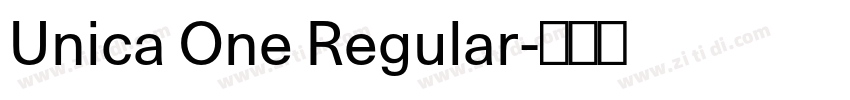 Unica One Regular字体转换 Unica One Regular字体转换
